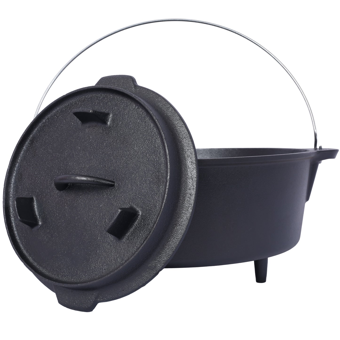 Cast iron Dutch oven with lid