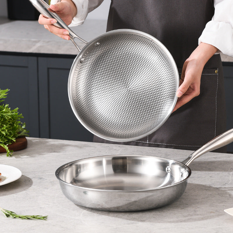 Stainless steel single handle sauce pot