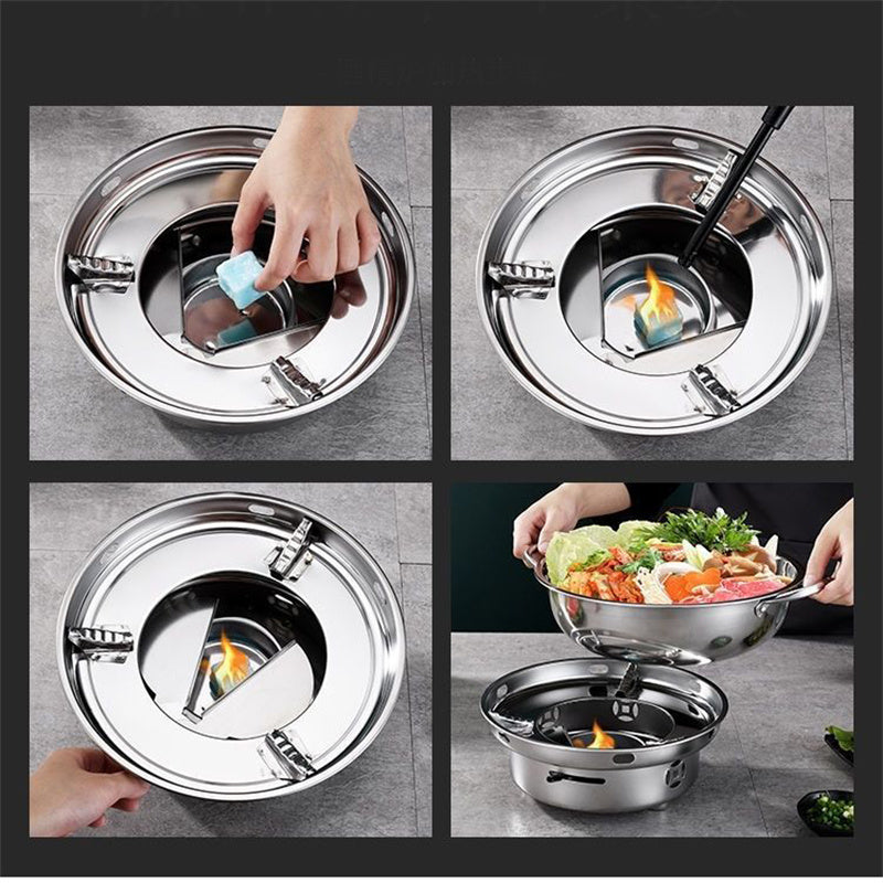 Stainless Steel Windproof Alcohol Stove Adjustable Fire Fire Boiler