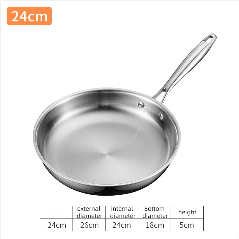 Stainless steel single handle sauce pot