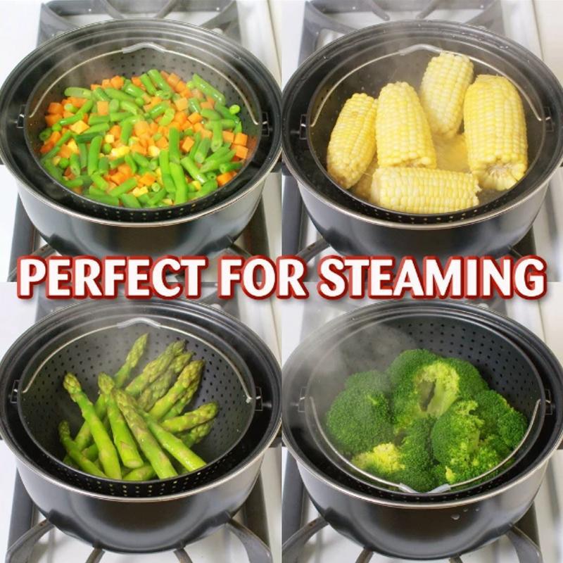 Cooking Pot with Built-In Strainer