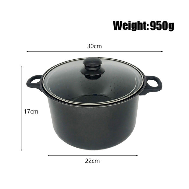 Cooking Pot with Built-In Strainer