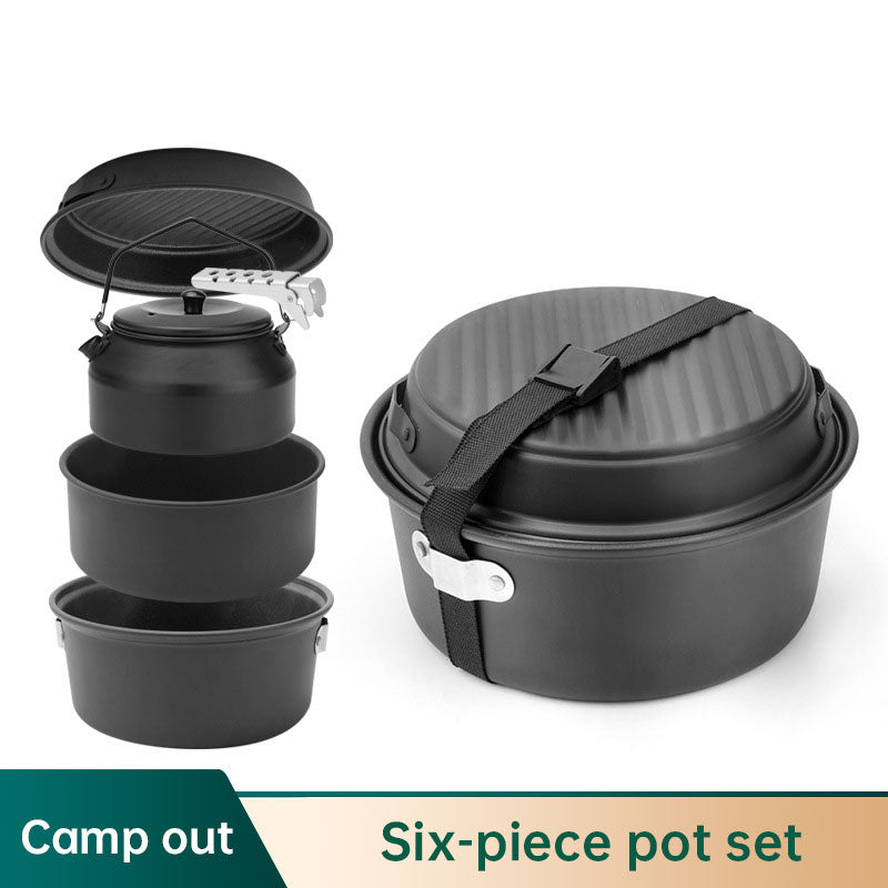 Non-stick coating aluminum alloy cover pot