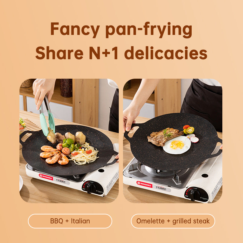 Outdoor Camping Domestic Barbecue Pan