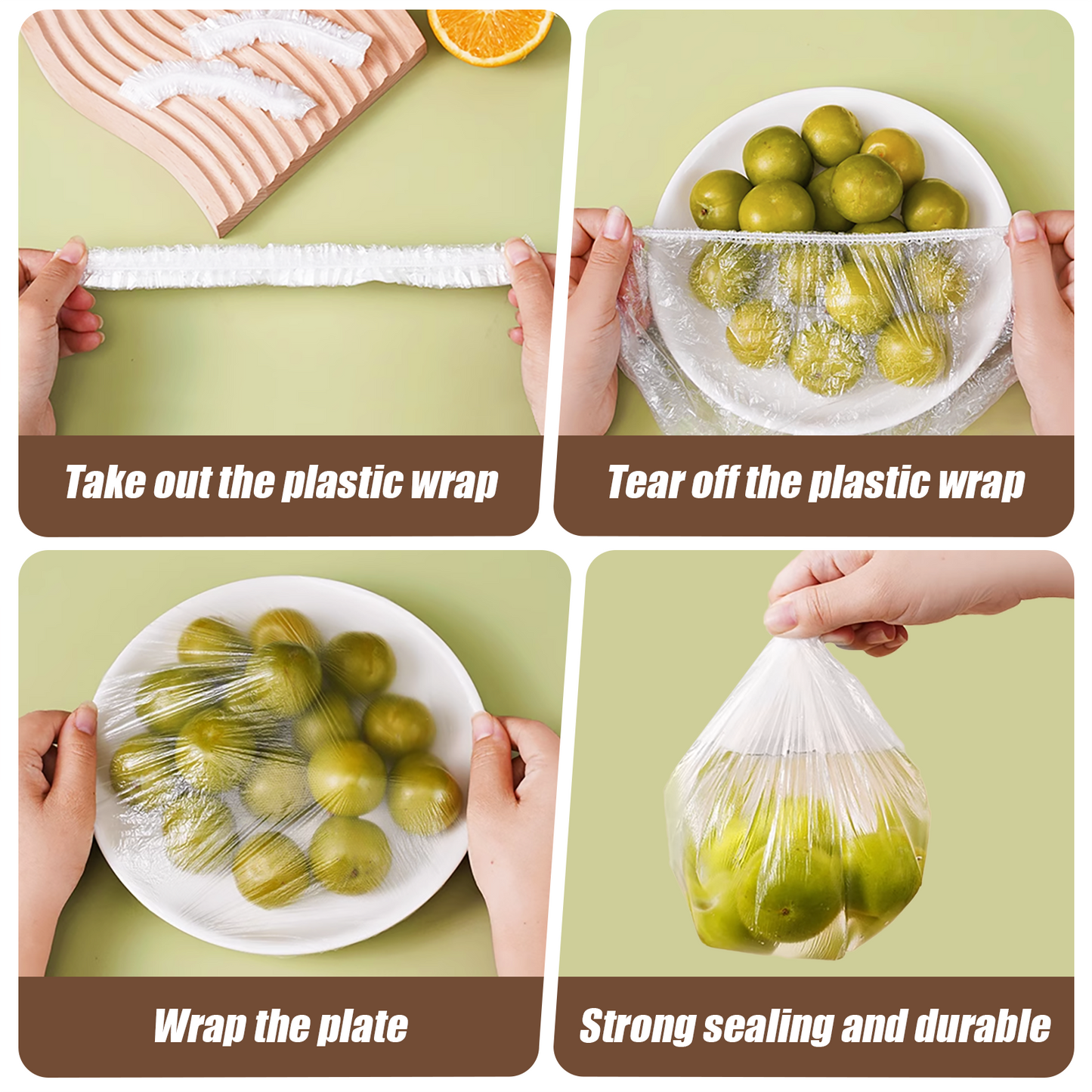 Stretch plastic wrap bag