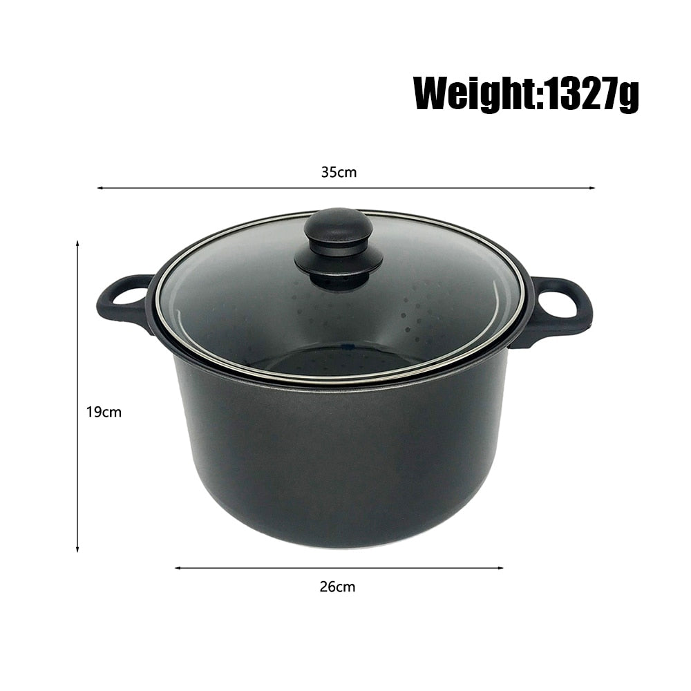 Cooking Pot with Built-In Strainer