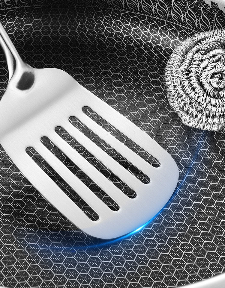 stainless steel honeycomb frying pan