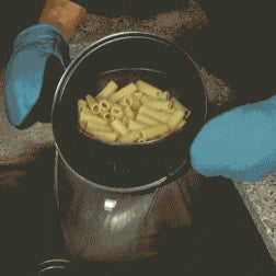 Cooking Pot with Built-In Strainer