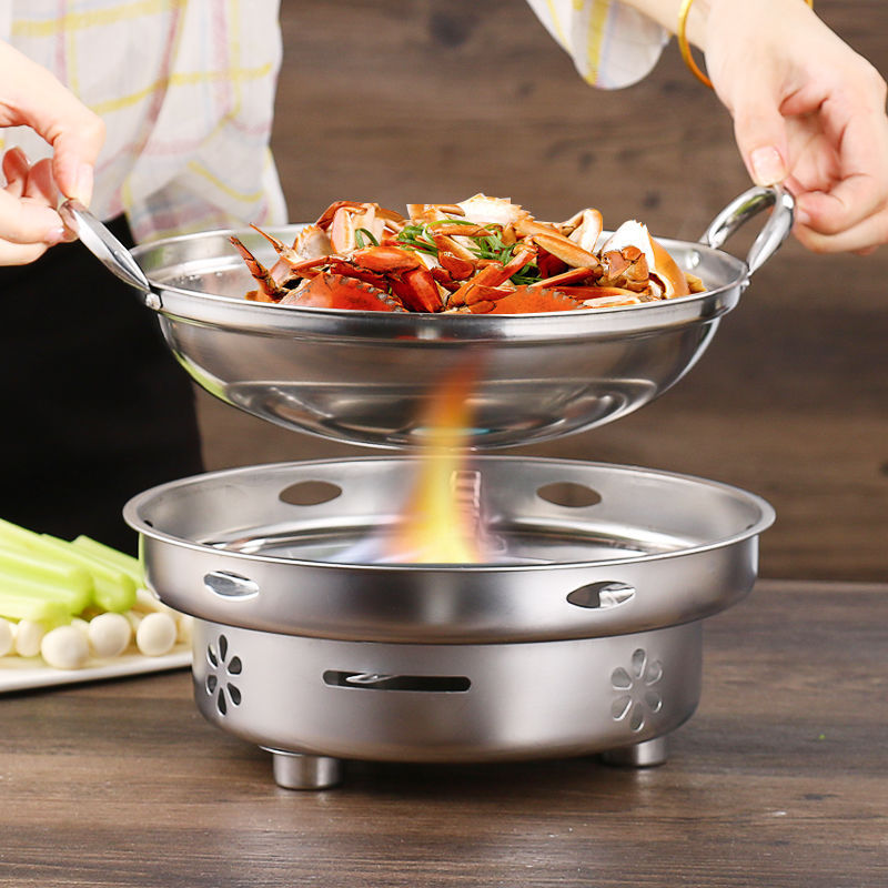 Stainless Steel Windproof Alcohol Stove Adjustable Fire Fire Boiler